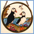 Puffins- 4" Roundel