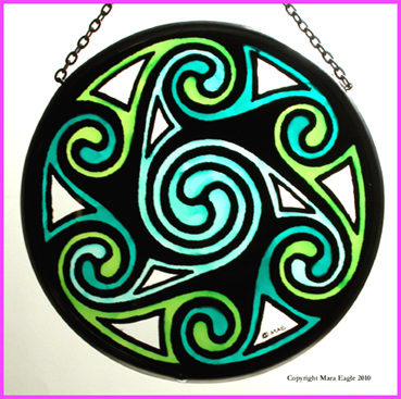 Celtic Swirls - Green