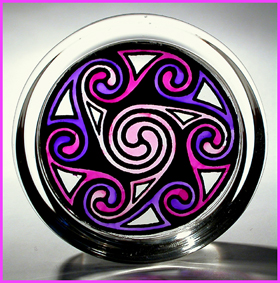 Celtic Swirls Paperweight - Mauve