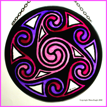 Celtic Swirls - Pink and Purple