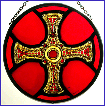 Durham Cathedral - St. Cuthbert's Cross -  Red Roundel