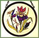 Irises & Tulips - 4" Roundel
