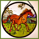 Horse and Foal -  6" Roundel