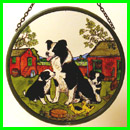 6" Collie Dog Roundels