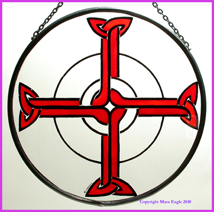 Offaly Cross - Red 8" Roundel