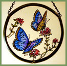 Butterflies - Large Blue - Roundelette