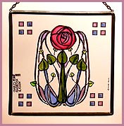 Rose & Leaves - Square Panel