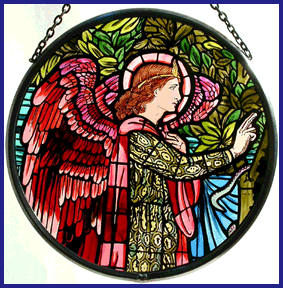 William Morris/Burne-Jones - Angel Gabriel, Winchester Cathedral