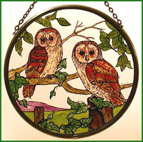 Barn Owls -  6" Roundel