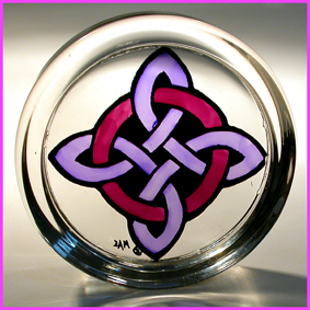 Celtic Cross and Circle - Mauve