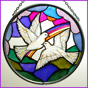 Doves of Peace -  6" Roundel