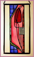 Tulip & Lattice Pink -  Small Panel