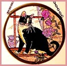 Black and White Cat - Roundelettes