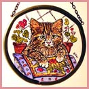 Kitten and Cushion - Roundelettes