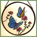 Butterflies - Large Blue - 6" Roundel