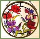 Irises & Tulips -  6" Roundel