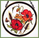 Meadow Poppies - 4" Roundel