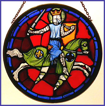 Notre Dame Cathedral - St. Louis on horseback