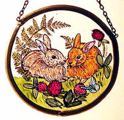 Baby Rabbits - Roundelette