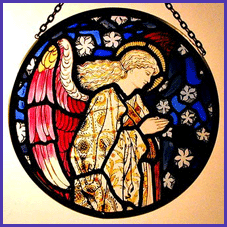 Angel Praying Roundel
