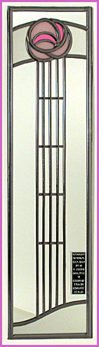 Mackintosh 'Art School Rosebud' in Pink and Frost Reversed